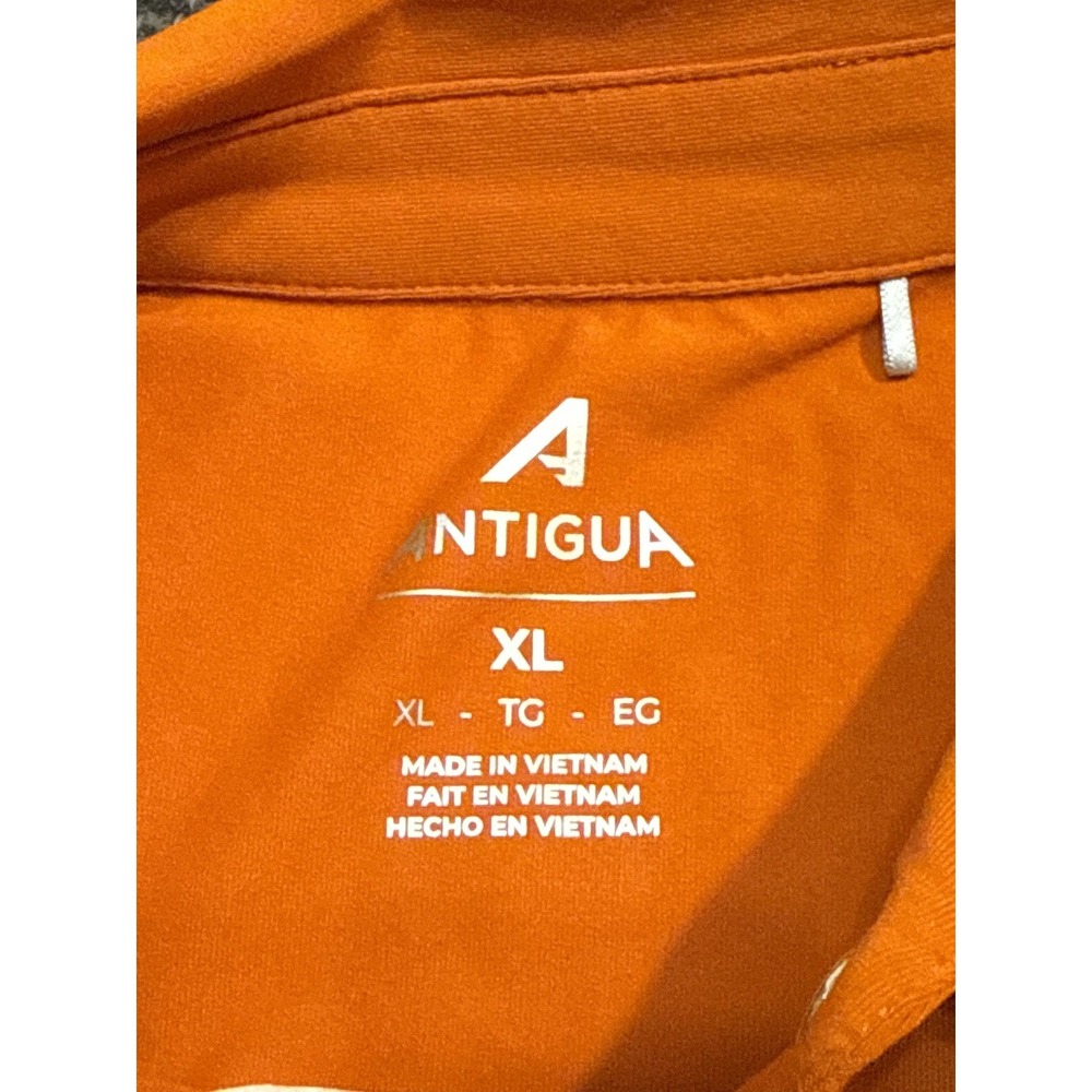 University of Texas Longhorns Pearl Snap Polo Shirt XL Orange NCAA Antigua - Picture 4 of 5